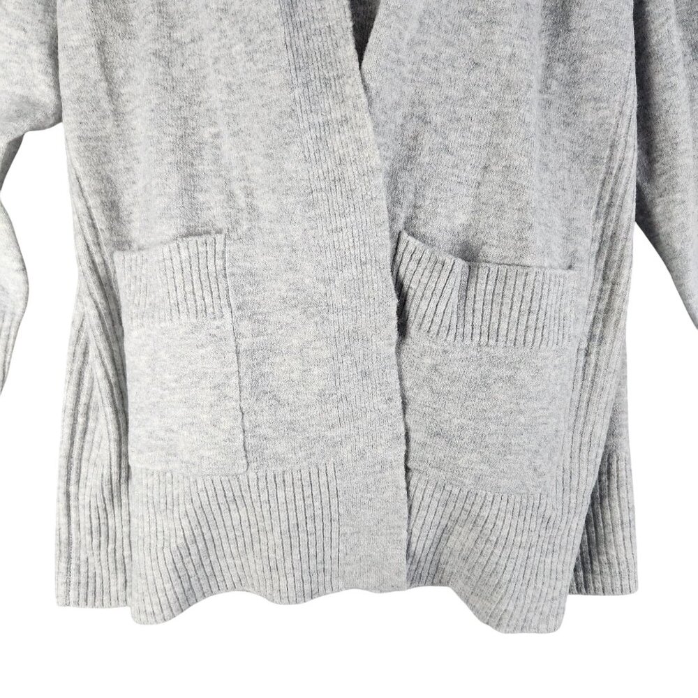 Love Ellie XXL Womens Open Front Cardigan Sweater With Pockets In Light Gray Acr - Picture 3 of 9